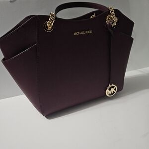 Michael Kors Plum Tote Bag